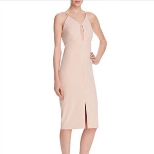 Bardot Haley Split Front/Back Dusty Pink Dress NWT Size 8/M